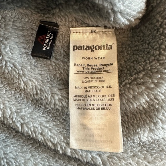 Patagonia Women's Fleece Re-Tool Snap-T Pullover size medium grey blue 25442 - Picture 9 of 10